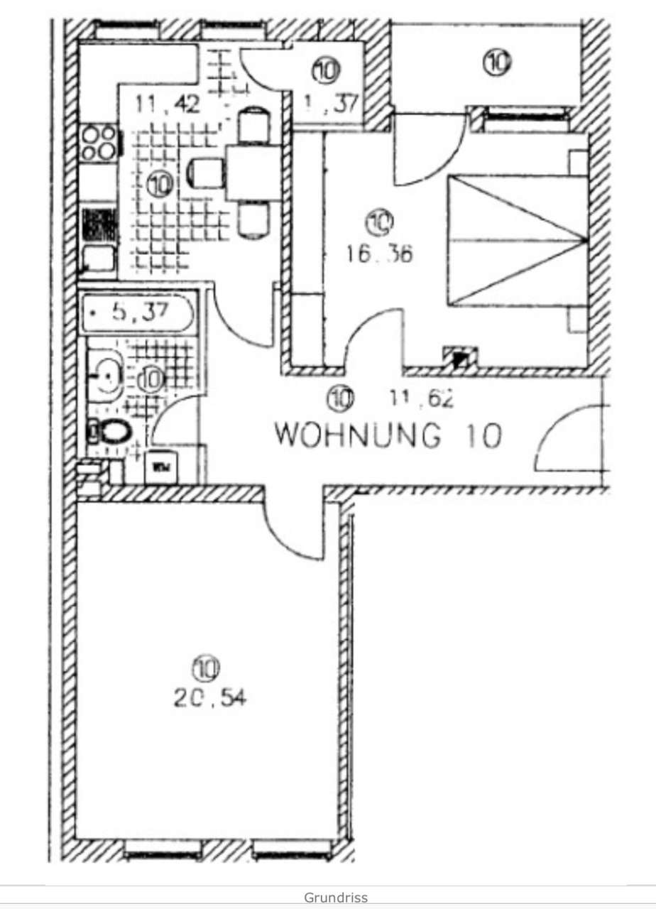68 m², 2 Zimmer