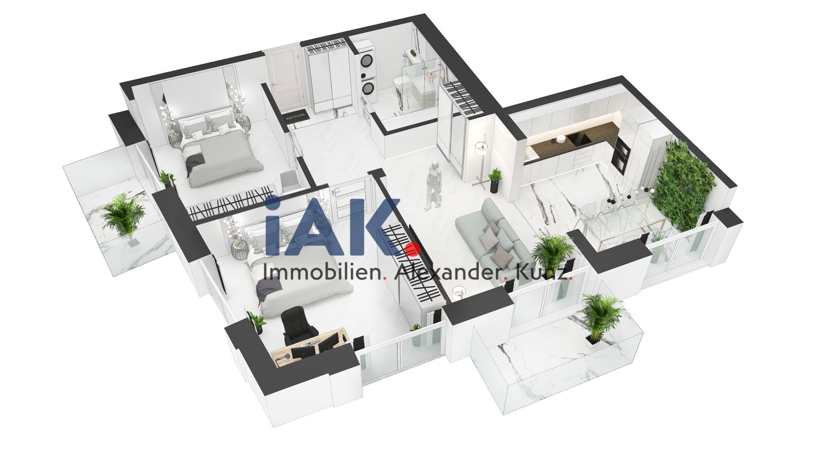 Großzügige 3-Zimmer-Luxuswohnung-Wohnen auf höchstem Niveau