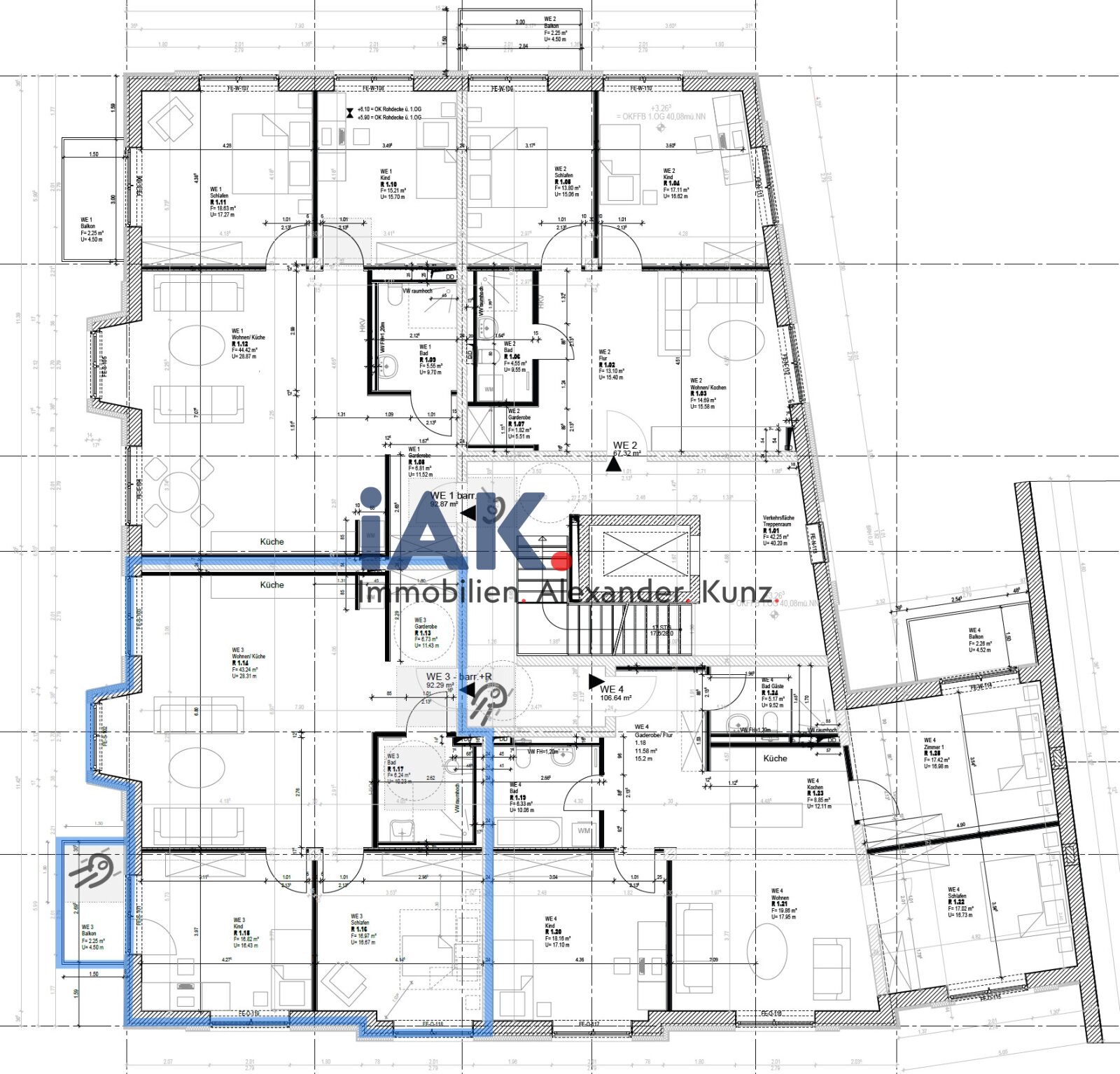 Großzügige 3-Zimmer-Premiumwohnung mit edlem Balkon-Wohnen auf hohem Niveau