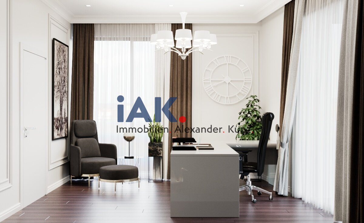 Arbeitszimmer Visualisierung